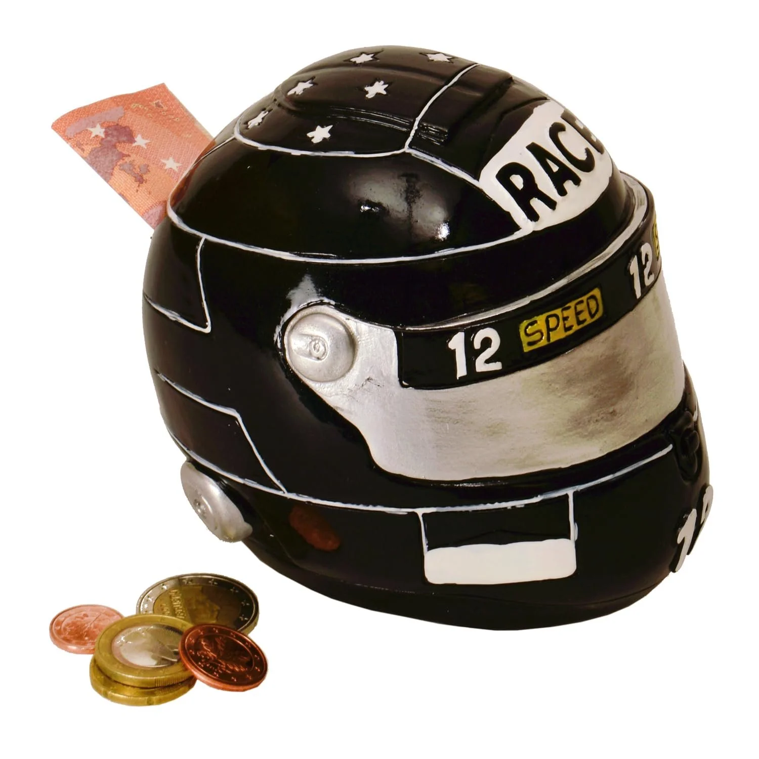 Скарбничка Мотоциклетний шолом чорна, фото №3