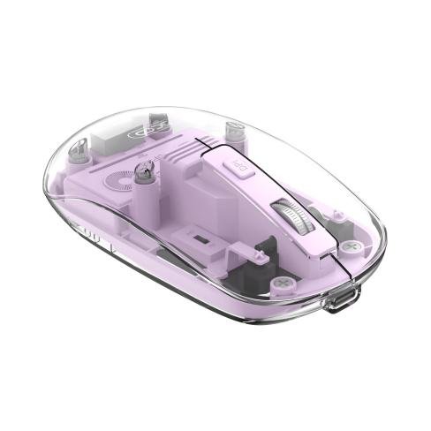 Мышка XO M12 Wireless Transparent/Pink (M12 Purple), фото №1 Мышка XO M12 Wireless Transparent/Pink (M12 Purple), фото №1