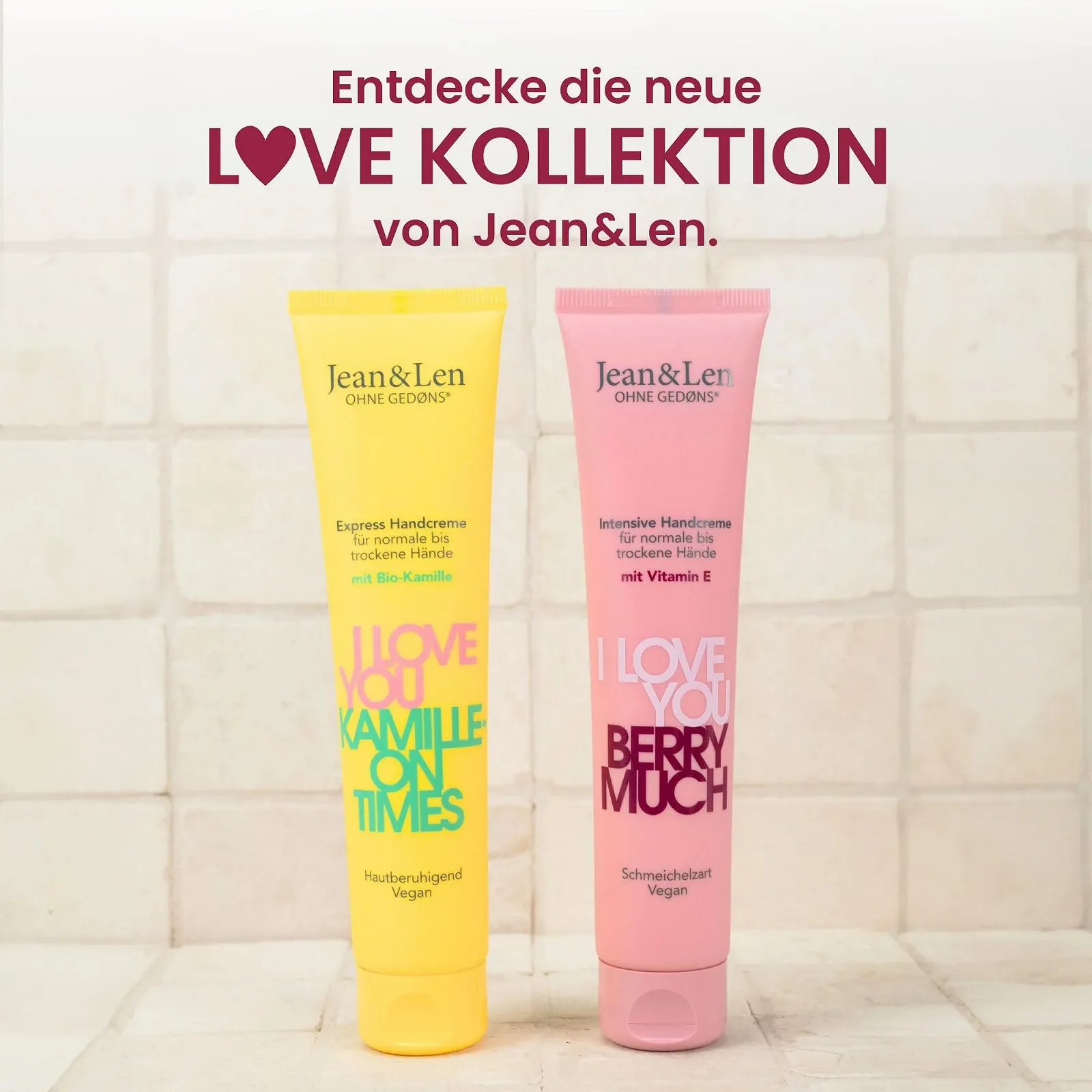 Крем для рук Jean & Len I Love You Kamilleon Times для нормальної та сухої шкіри, фото №6