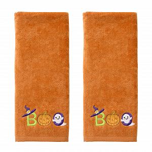 Набір рушників SKL Home Halloween Boo Помаранчевий 2 шт. - Фото 1