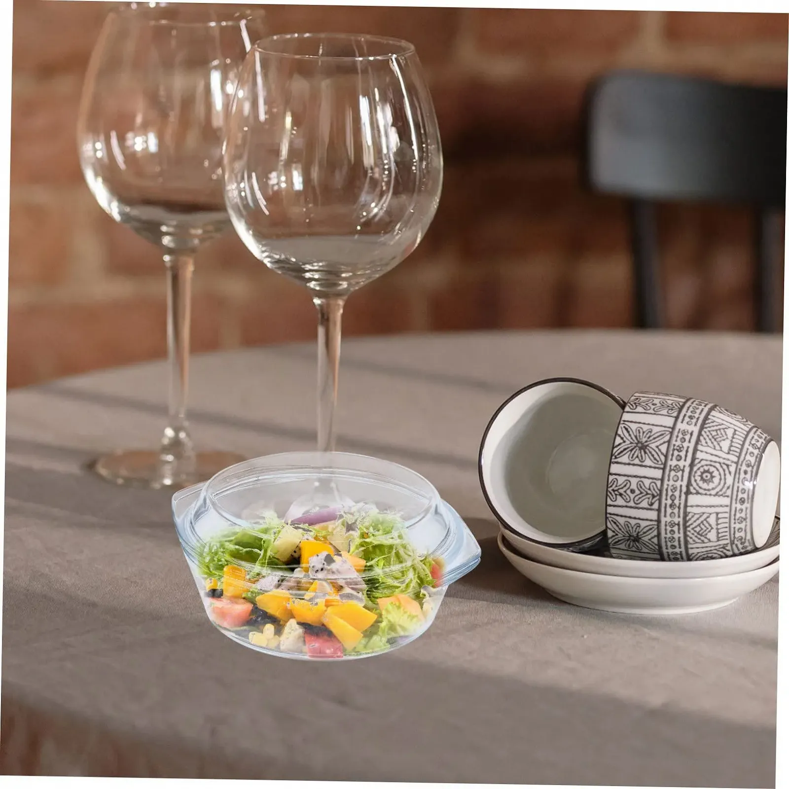 Форма для запікання Скляна Прозора з плоскою кришкою, фото №3 Форма для запікання Скляна Прозора з плоскою кришкою, фото №3