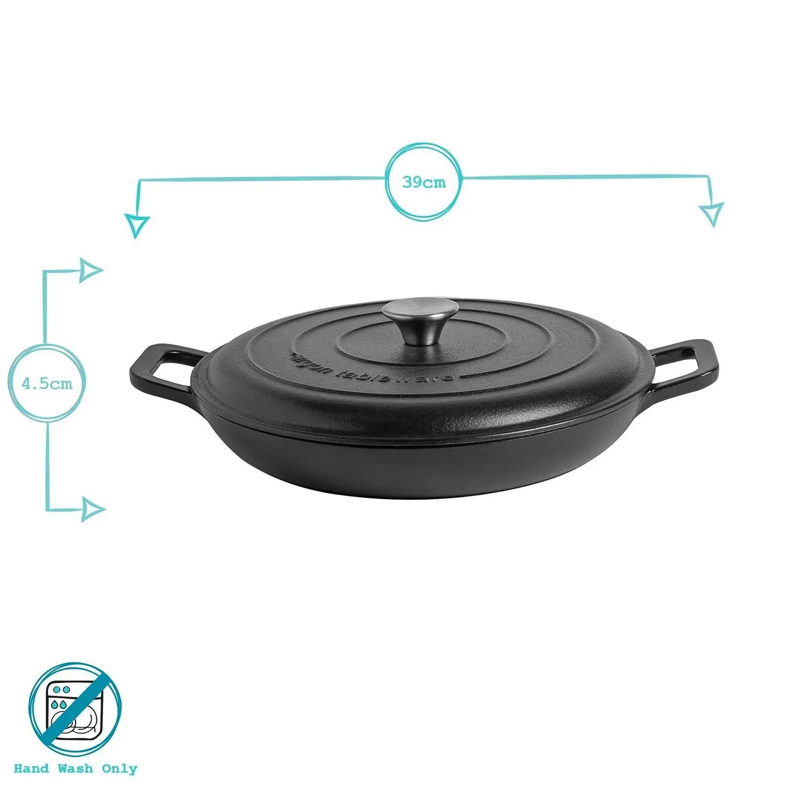 Набір каструль для запікання Argon Tableware чавунний 2 розміри 2 шт. матовий чорний, фото №6 Набір каструль для запікання Argon Tableware чавунний 2 розміри 2 шт. матовий чорний, фото №6