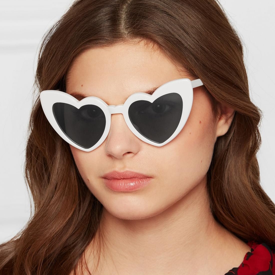 Солнцезащитные очки Сердце EIHI, 2 шт, UV400, черный, фото №5
