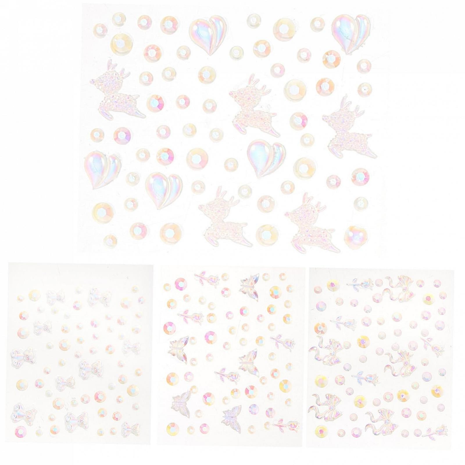 Украшения для ногтей MERRYHAPY 4bl"". лепестка со стразами, аксессуары для маникюра, универсальные украшения для ногтей, телефонов и поделок, фото №1