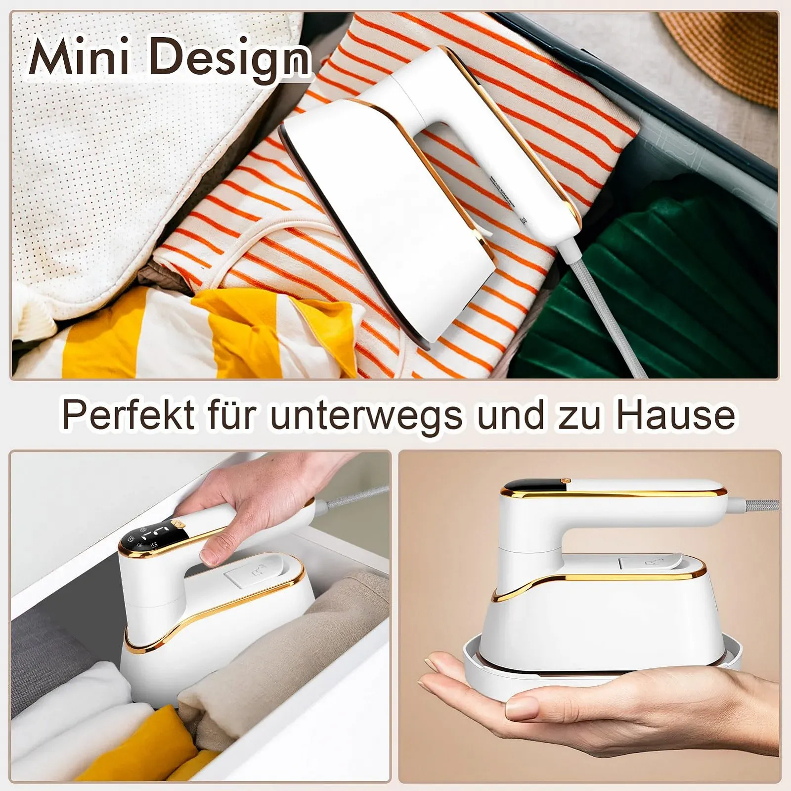 Парова праска 2-в-1 LCD Display 1200 W 180° Rotating Handle 110 ml, фото №6