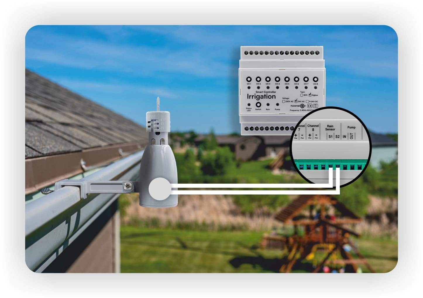 Контролер, таймер поливу Automat-on Tuya Zigbee CH8ZN 8 зон, фото №5 Контролер, таймер поливу Automat-on Tuya Zigbee CH8ZN 8 зон, фото №5