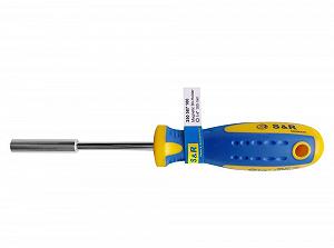 Отвертка-держатель бит магнитная S&R Power-handle 210 мм - Фото 1