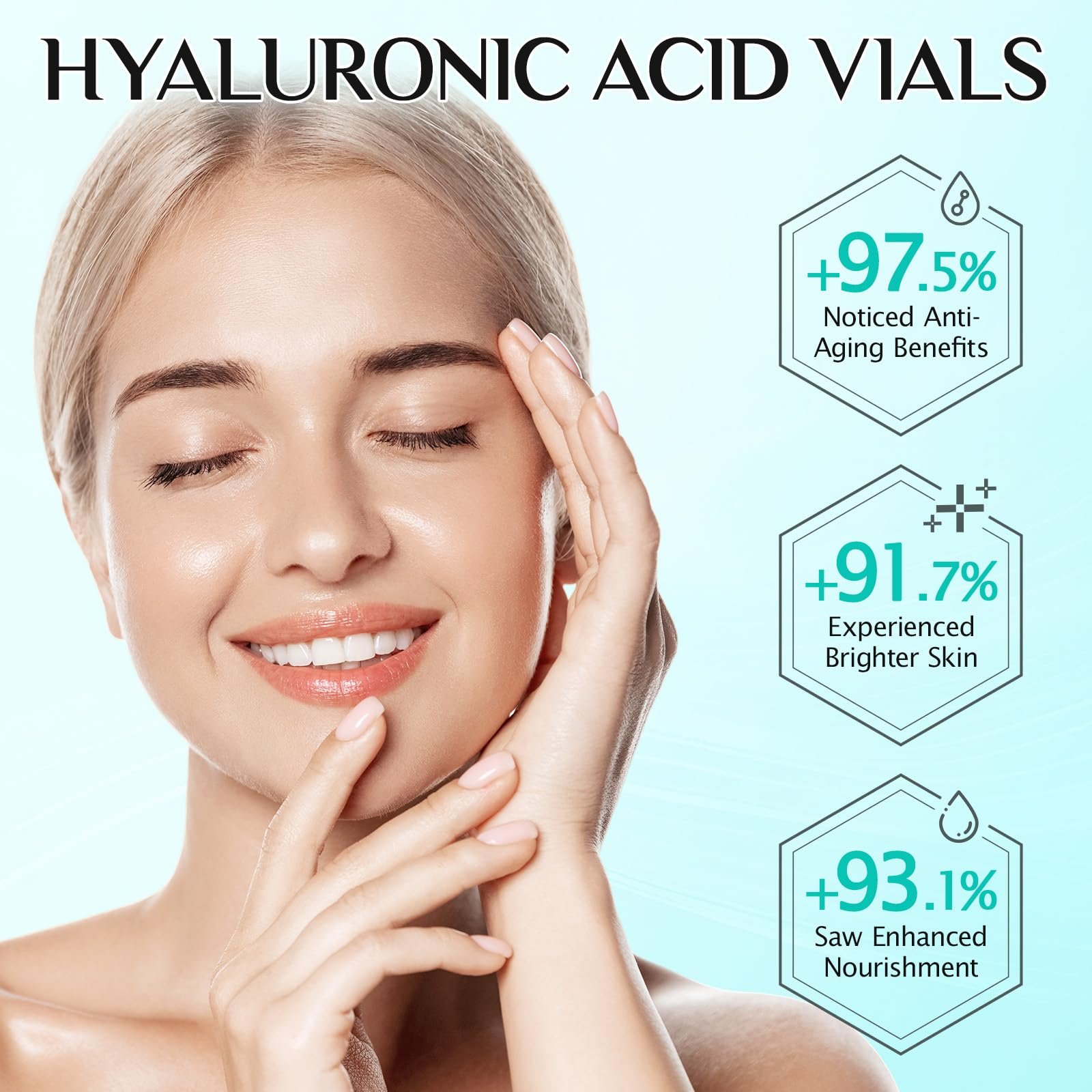 Сыворотка 3% Hyaluronic Acid Serum Ультраувлажняющая в ампулах 30 шт по 1,2 мл, фото №8