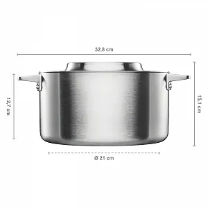 Сотейник Fiskars Norden Steel 1067640 5 л Нержавеющая сталь synthetic.ua - Фото 1