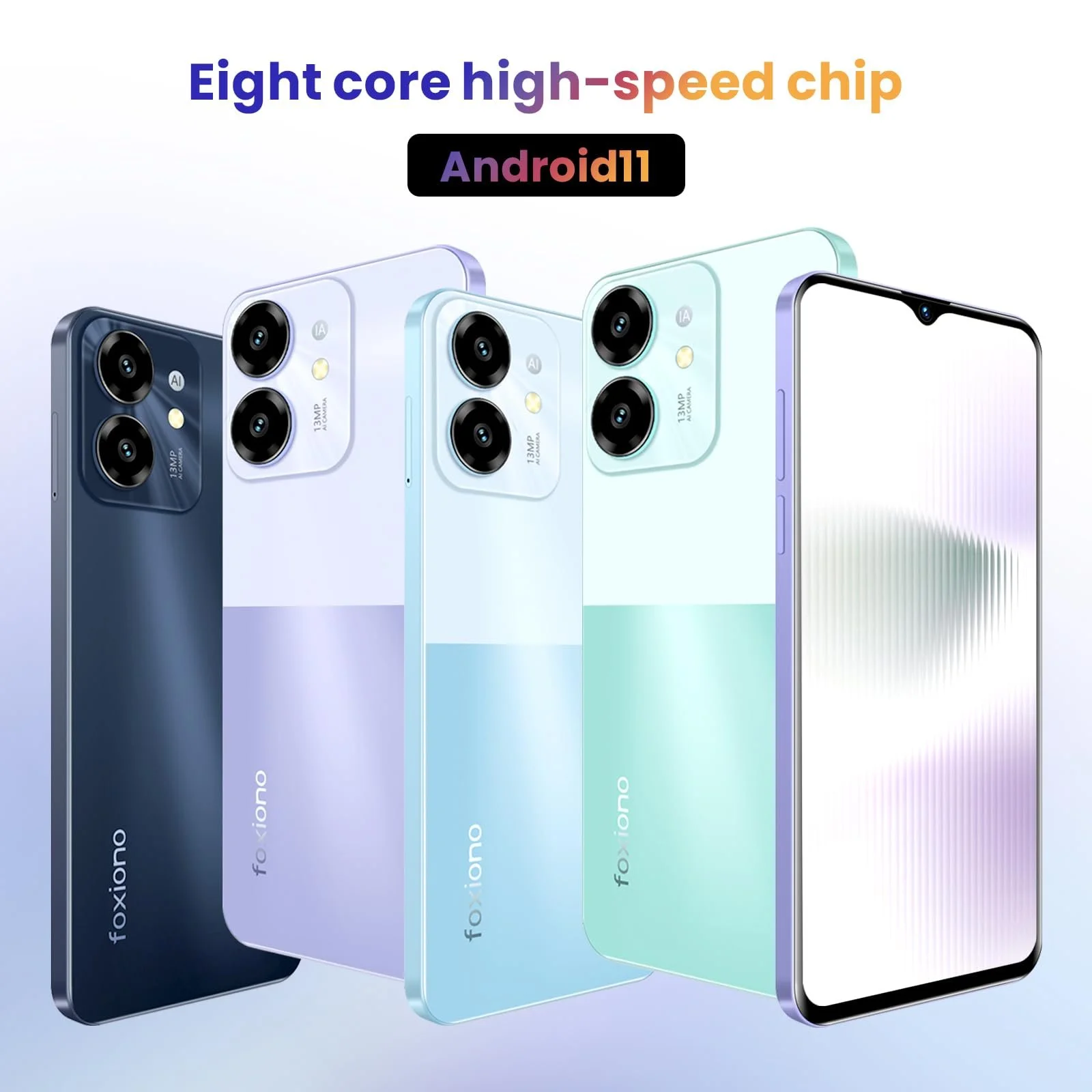 Смартфон 8-Core 4G-LTE 4GB RAM 64GB ROM 6.52" Blue, фото №2
