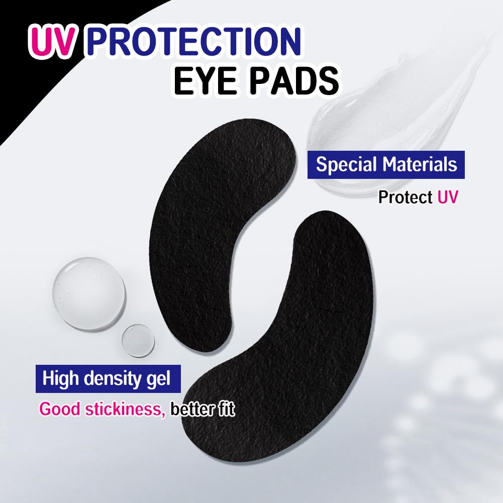 Подушечки Lunamoon Eye Pads для подовження вій Гелеві патчі Чорний колір, фото №2