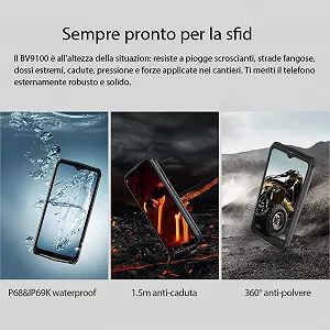 Защищенный смартфон Blackview BV9100 4/64GB 13000 мАч Silver synthetic.ua - Фото 1