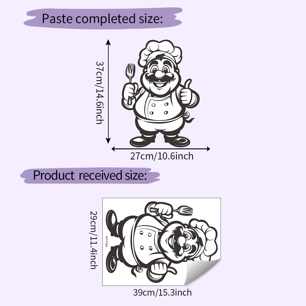 Наклейка на стіну HGDESIGN Chef Dishes (B), фото №5