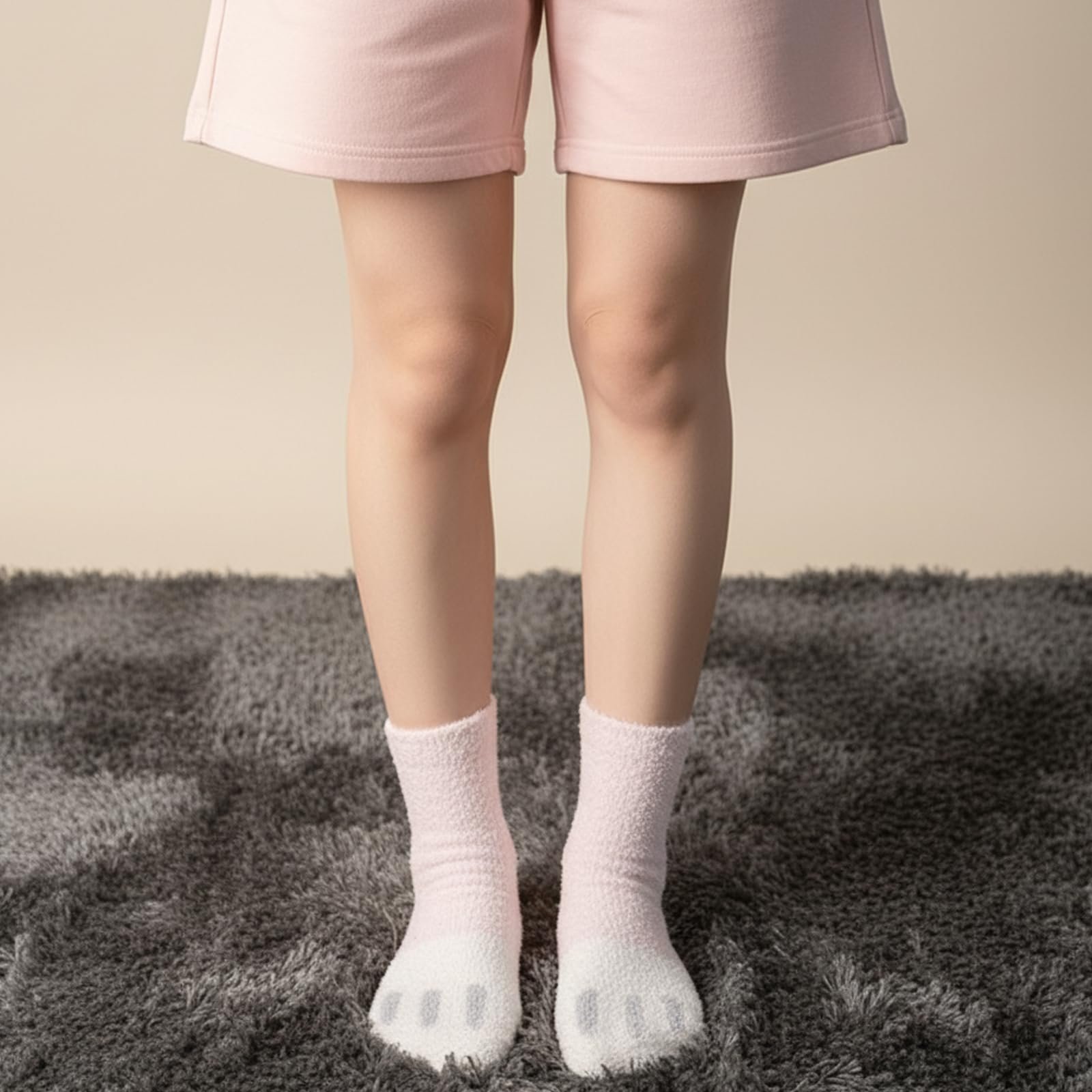 Женские Мягкие Носки 6 Пар Носки для Сна Мягкие Теплые Пушистые Носки для Зимы Голубые и Розовые Цвета в Полоску и с Узорами, фото №5