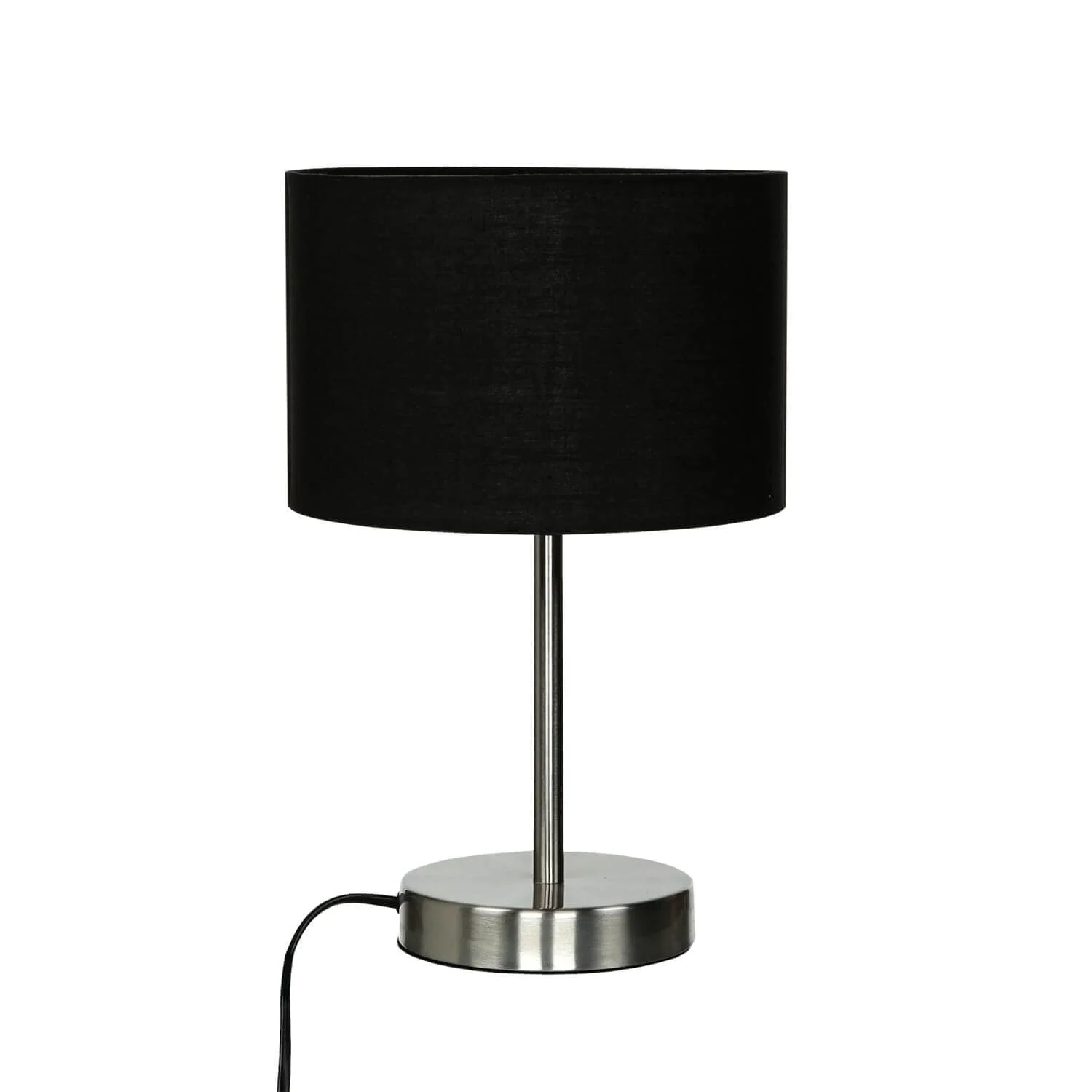 Настільна лампа Licht-Erlebnisse 1x E14 40 Вт 230 В Metal & Fabric Matte Nickel Black, фото №2