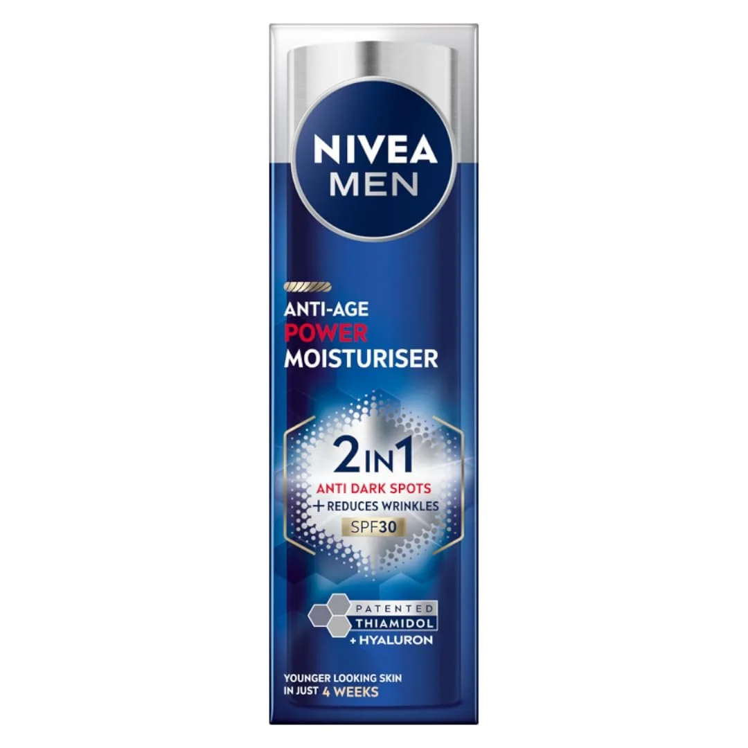 Зволожувальний крем NIVEA MEN Anti-Age 2-in-1 Power SPF 30 50 мл, фото №1 Зволожувальний крем NIVEA MEN Anti-Age 2-in-1 Power SPF 30 50 мл, фото №1