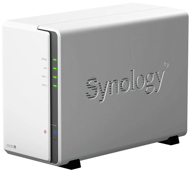 Мережеве сховище Synology DS220j Білий, фото №2