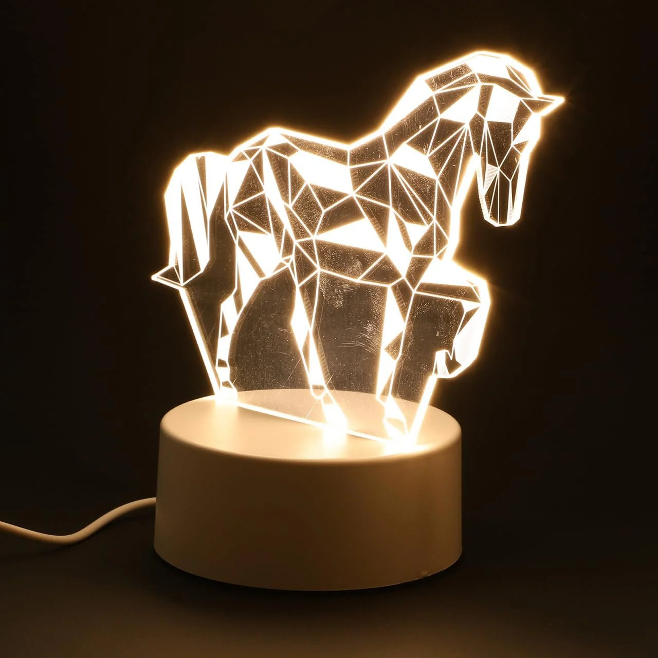 Ночник HOMSFOU 3D Animal Shape в форме животного настольный USB LED с цветной подсветкой, фото №1