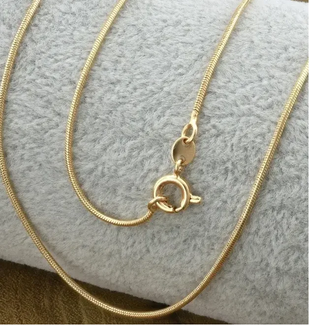 Позолочений ланцюжок на шию жіночий 50 см, фото №1