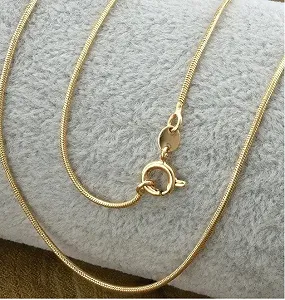 Позолочений ланцюжок на шию жіночий 50 см - Фото 1