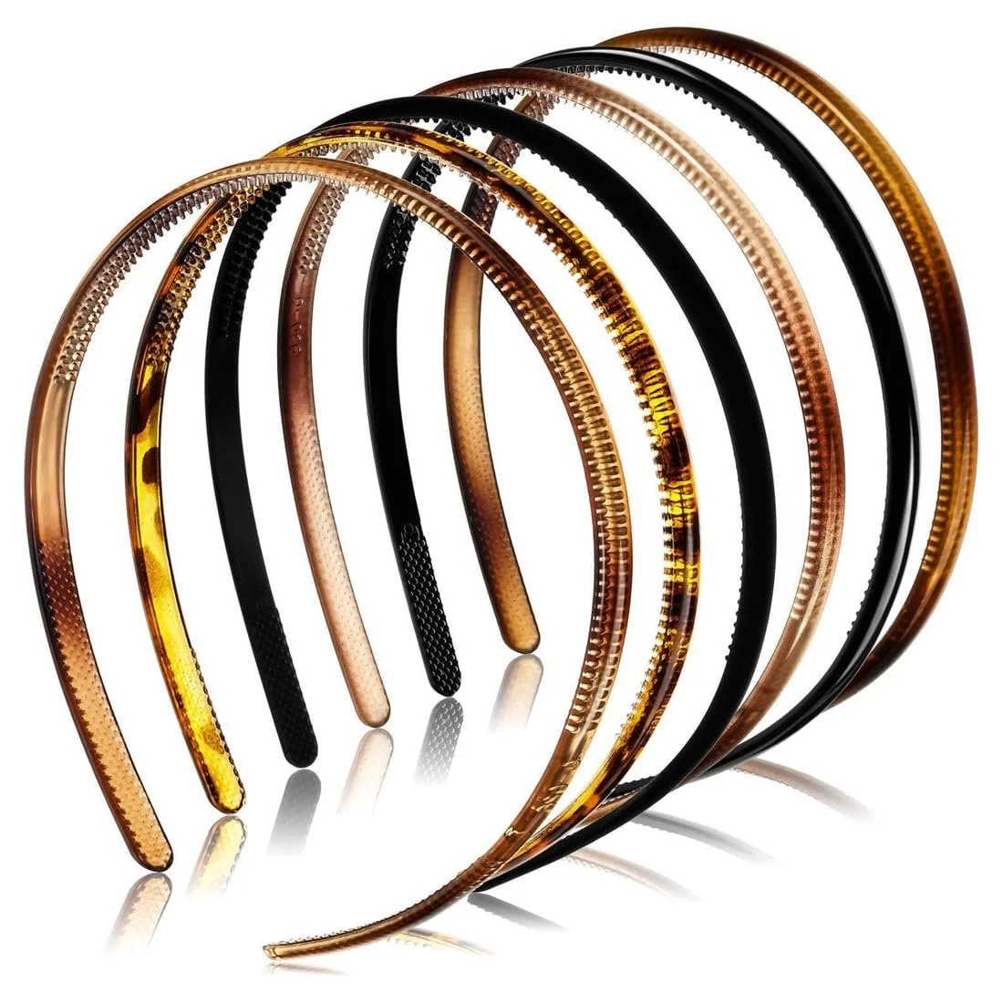 Жіночий обруч для волосся з зубцями акули, 6 штук, фото №1