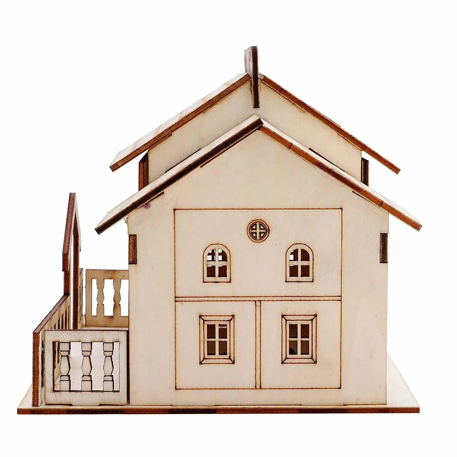 Скарбничка Villa House 15 x 14 x 13 см дерев'яна зі світлодіодним LED підсвічуванням, фото №5