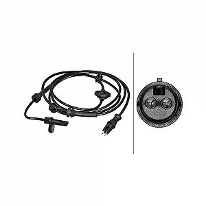 Датчик частоты вращения колеса HELLA 6PU 358 217-301 для ALFA ROMEO FIAT, задний мост - Фото 1