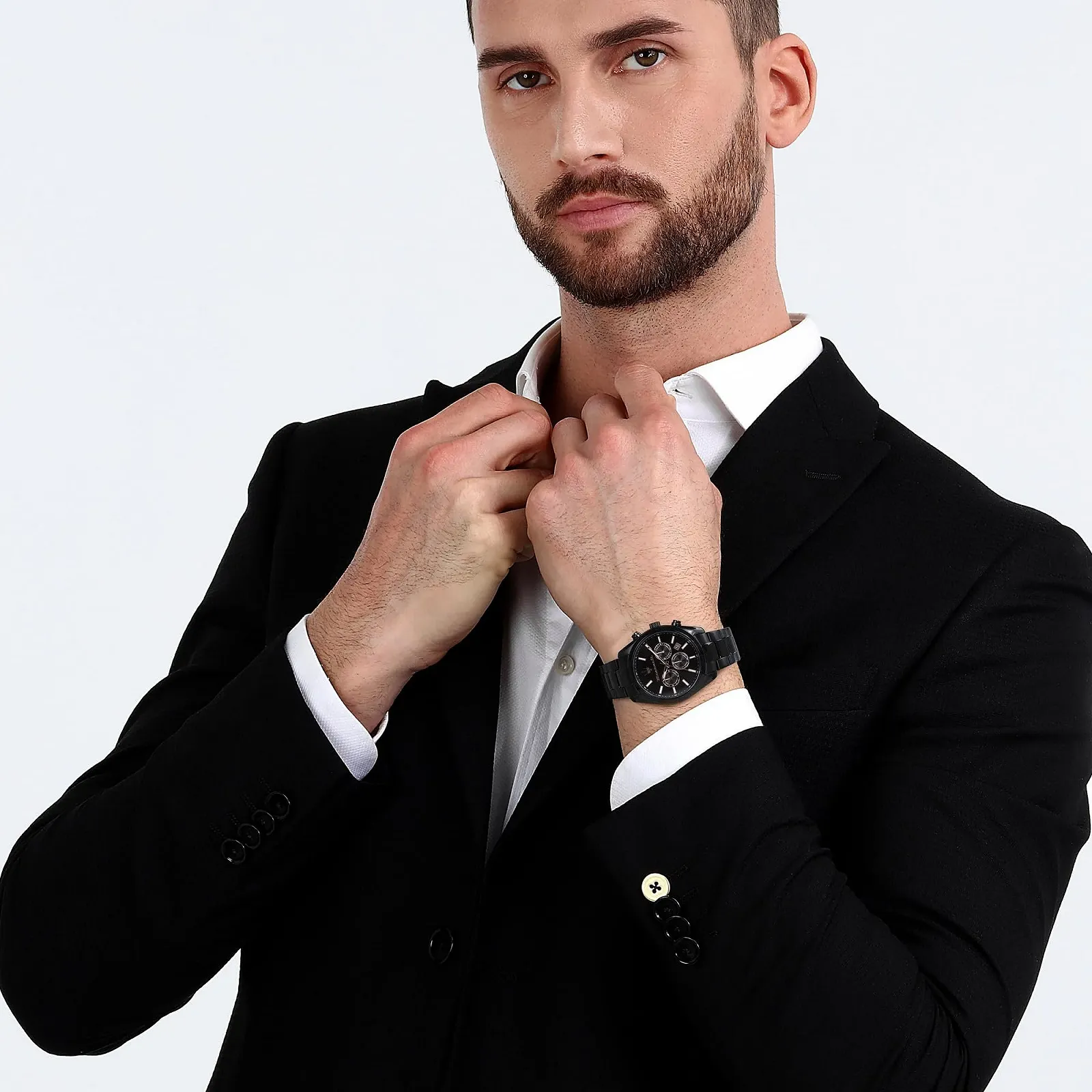 Часы Maserati Attrazione Limited Edition R8853151009 Мужские Многофункциональный дисплей Кварцевый механизм, черный, 43 мм, Спортивный, фото №4 Часы Maserati Attrazione Limited Edition R8853151009 Мужские Многофункциональный дисплей Кварцевый механизм, черный, 43 мм, Спортивный, фото №4