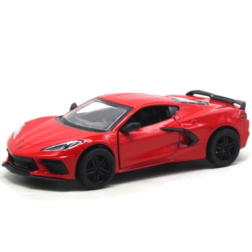 Машинка металлическая Chevrolet Corvette 2021 красный [tsi219748-TSI], фото №1
