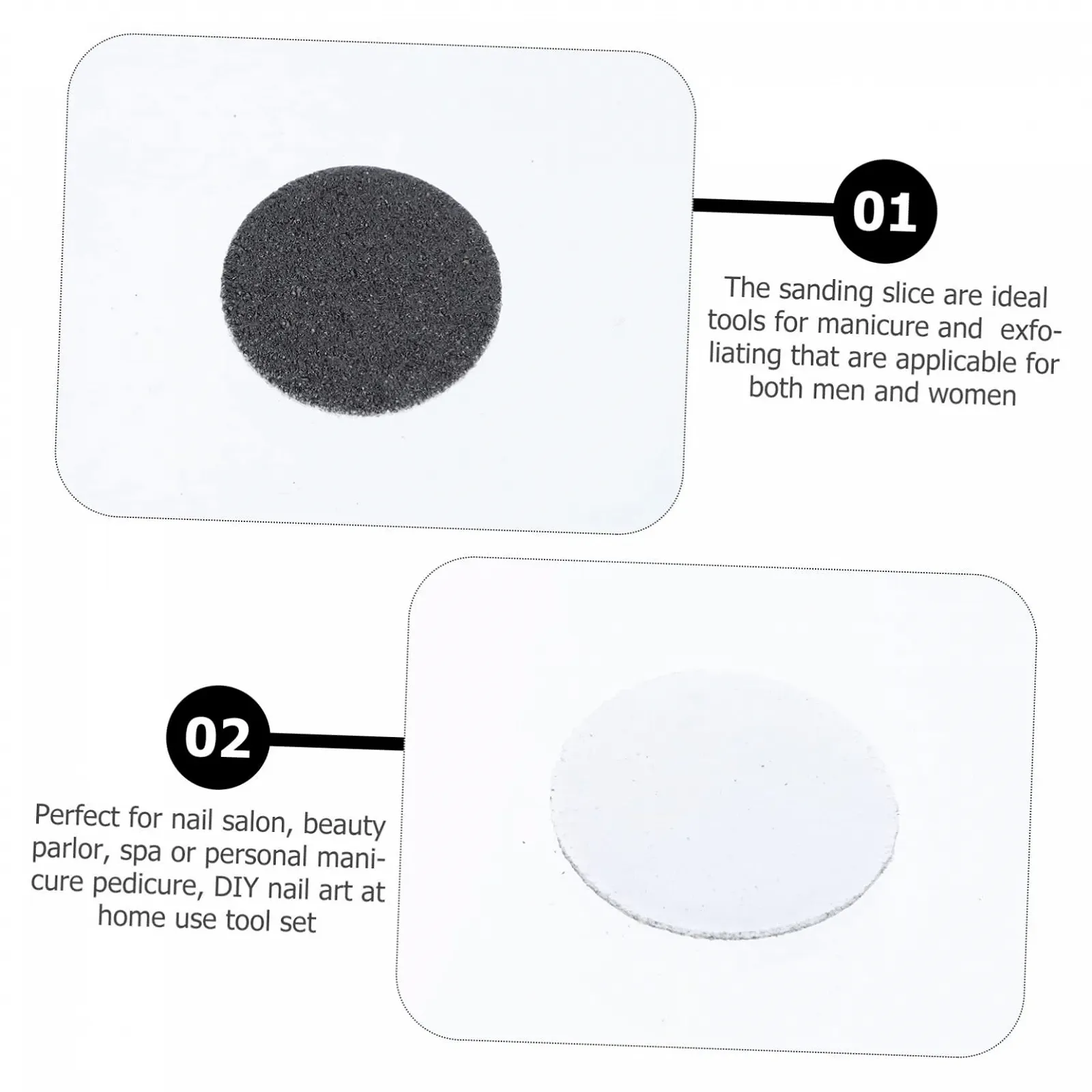 Шлифовальные диски, аксессуар для удаления омертвевшей кожи с ногтей для ежедневного использования, фото №3