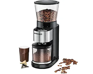 Кофемолка коническая Rommelsbacher EKM 500 с прецизионными весами, держателем для портафильтра, 39 уровнями помола и 5 функциональными клавишами - Фото 1