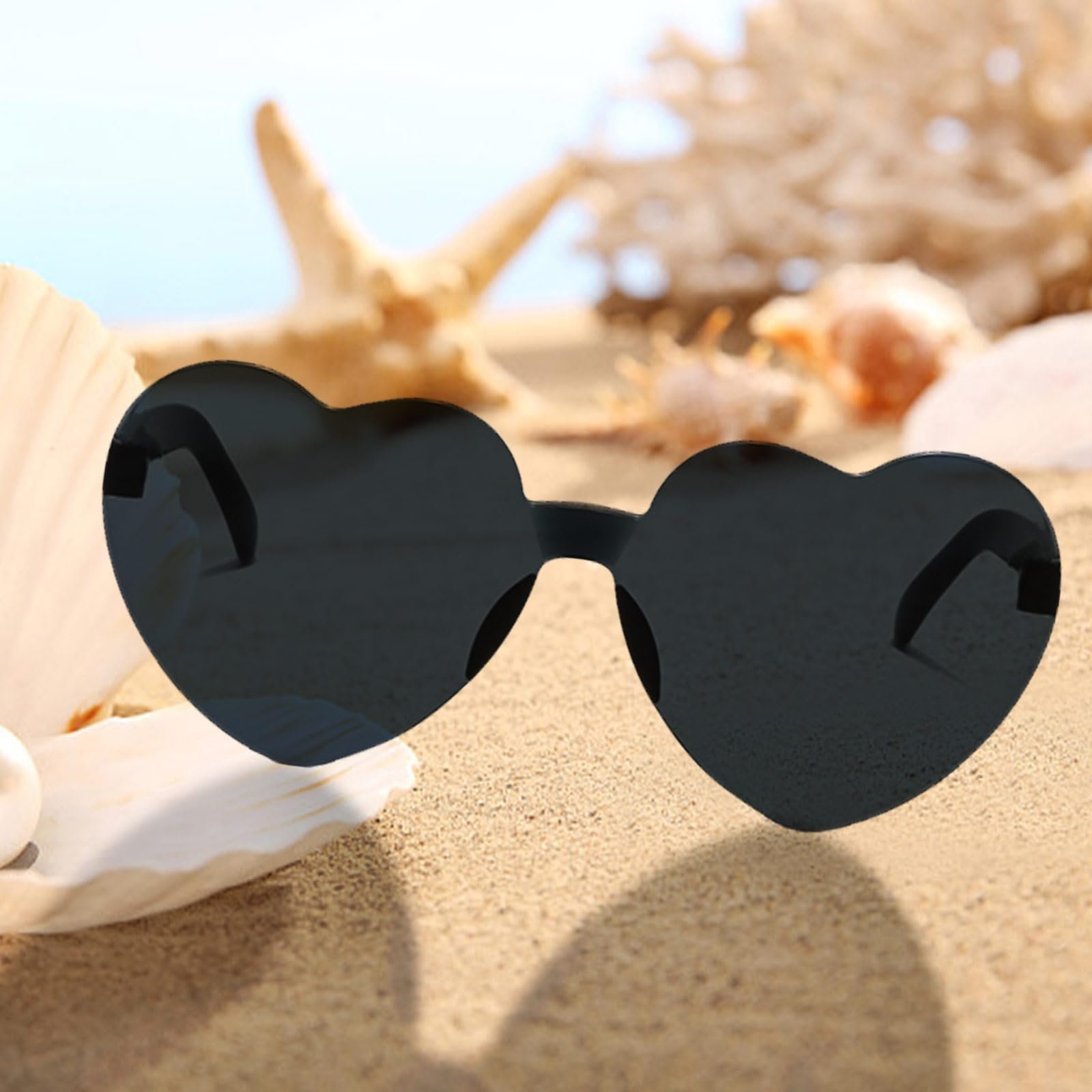 Сонцезахисні окуляри Серце Чорний, 8 штук, фото №6