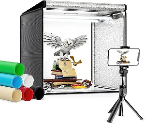 Купить Фотобокс Sunowl 50см / CRI 95+ / 6 фонов / Черный - Фото 1 Фотобокс Sunowl 50см / CRI 95+ / 6 фонов / Черный - Фото 1