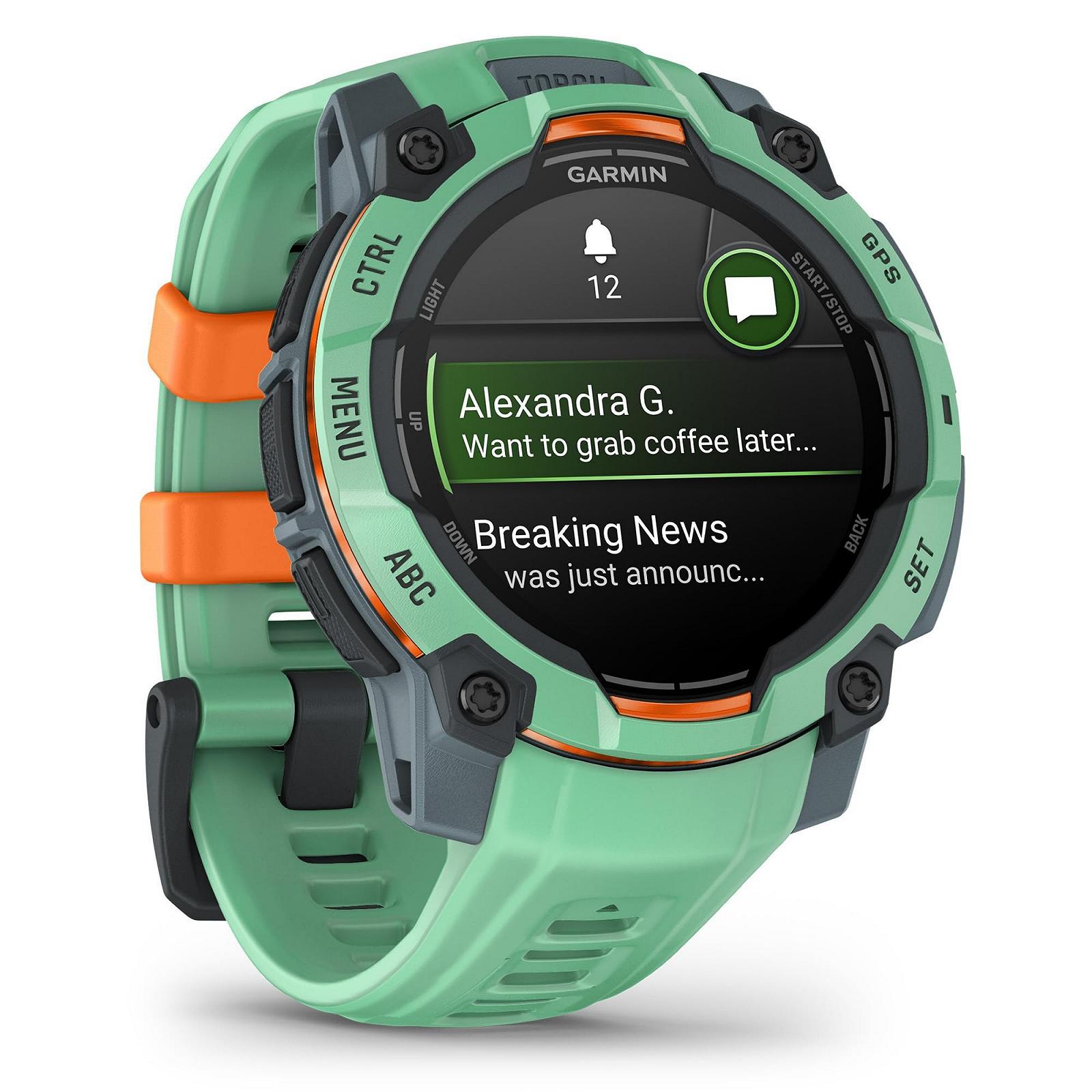 Смарт-часы Мультиспортивные Garmin Instinct 3 45 мм AMOLED GPS, дисплей 1.2 дюйма AMOLED, до 18 дней работы от батареи, 80+ спортивных приложений, тренер по здоровью, мультиспутниковый прием, светодиодный фонарик, уведомления, фото №4