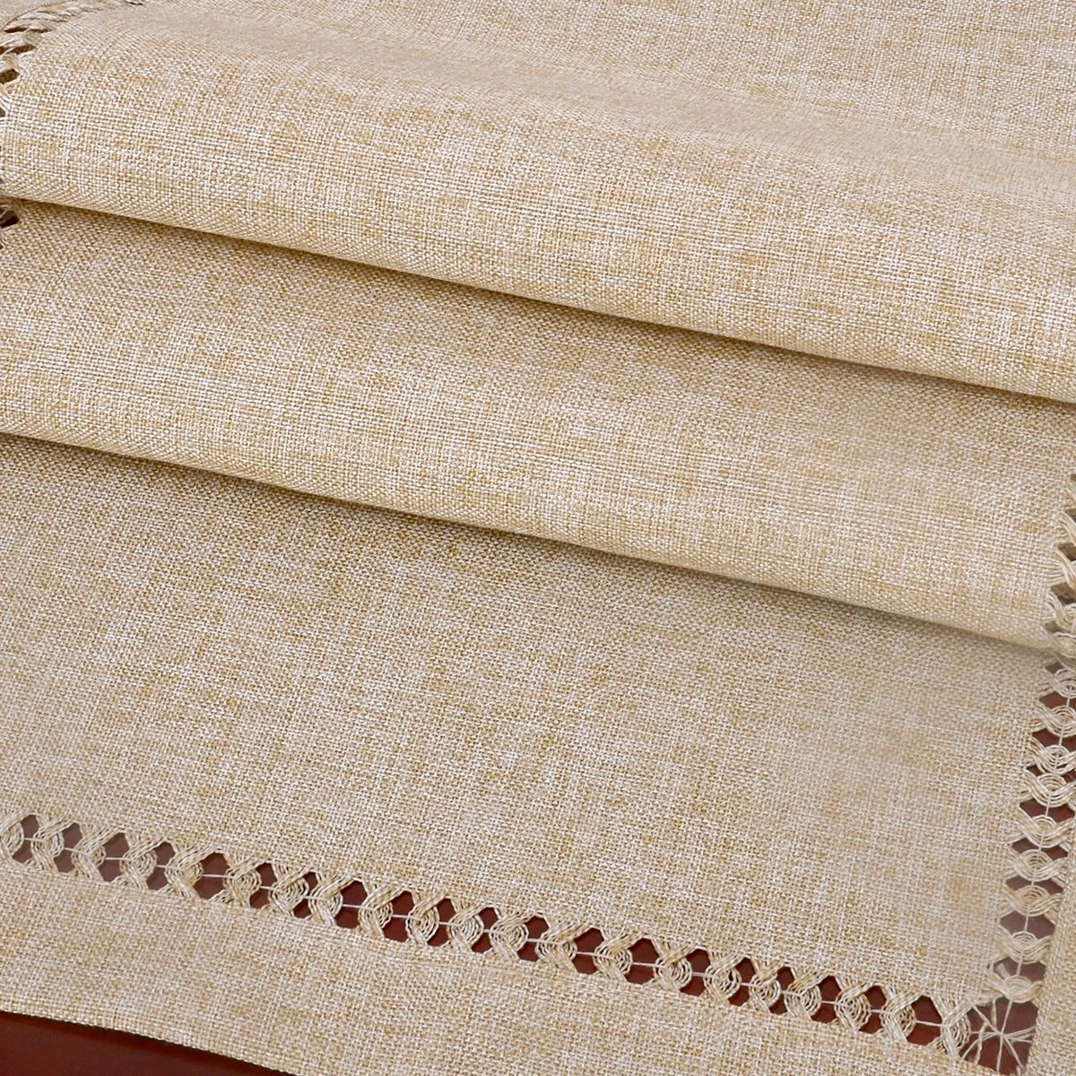 Скатертина-доріжка Grelucgo Handmade Rectangle 14 x 36 дюймів Beige, фото №3 Скатертина-доріжка Grelucgo Handmade Rectangle 14 x 36 дюймів Beige, фото №3