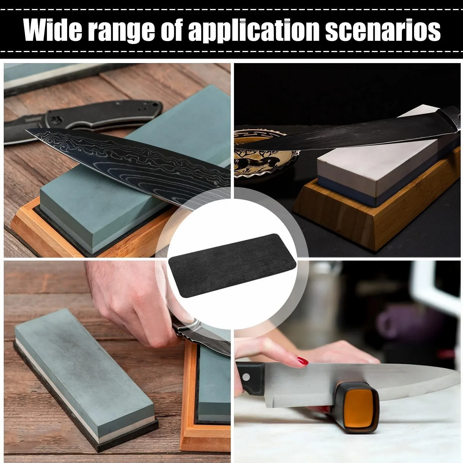 Килимок для точильних каменів антиковзаючий 10 штук 22 x 9 см, фото №4