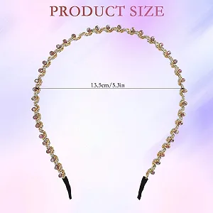 Набір з 5 блискучих жіночих обручів на голову з кришталевими стразами synthetic.ua - Фото 1