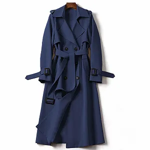 Тренч Orbgons Женское Двубортное Длинное synthetic.ua - Фото 1