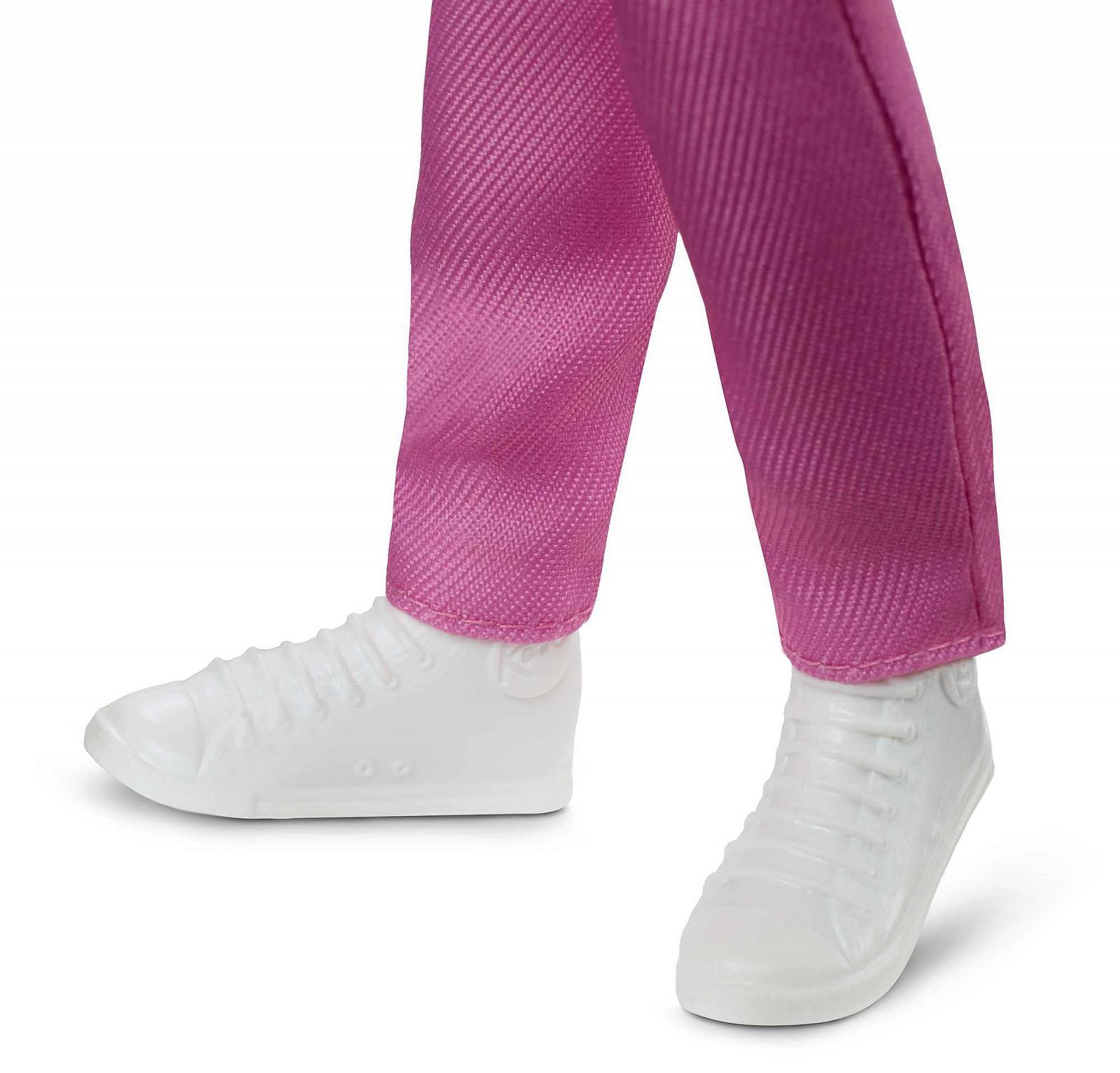 Лялька Barbie Looks Ken Чорне волосся Блоковий одяг Фіолетовий топ з рожевими штанами, фото №3 Лялька Barbie Looks Ken Чорне волосся Блоковий одяг Фіолетовий топ з рожевими штанами, фото №3