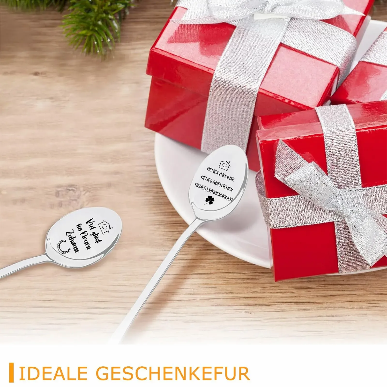 Ложка для кави Housewarming Gifts Apartment Pack of 2 з гравіюванням, фото №7