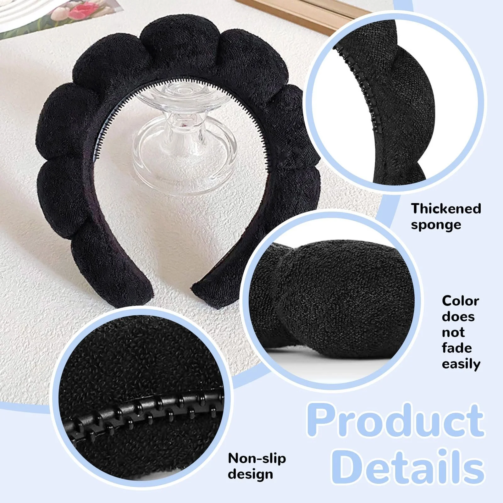 Обруч на голову Wolken Soft для волос, фото №4