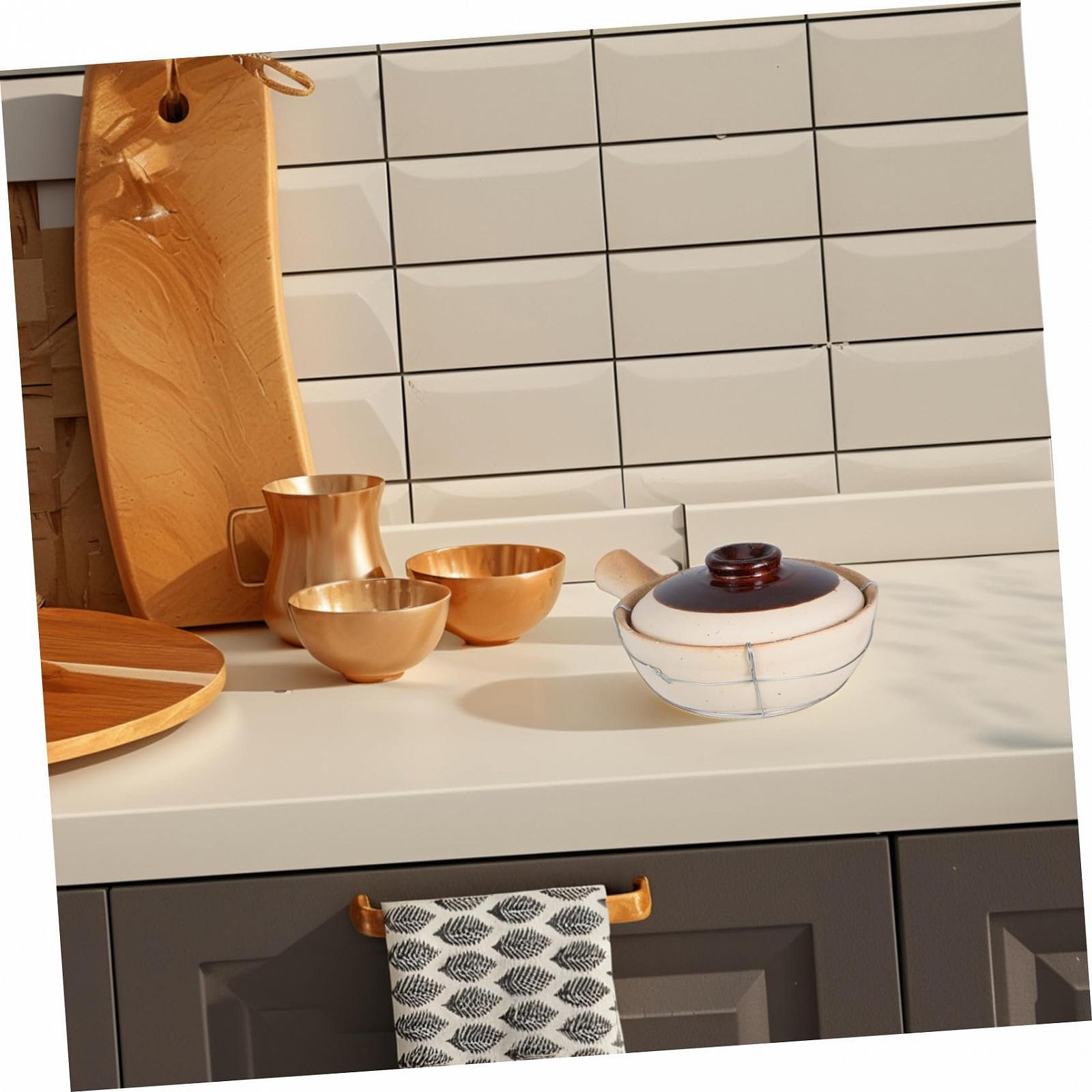 Глиняний горщик Керамічний Ківш для рису та супу з ручкою та дротовим тримачем Термостійкий, фото №6 Глиняний горщик Керамічний Ківш для рису та супу з ручкою та дротовим тримачем Термостійкий, фото №6