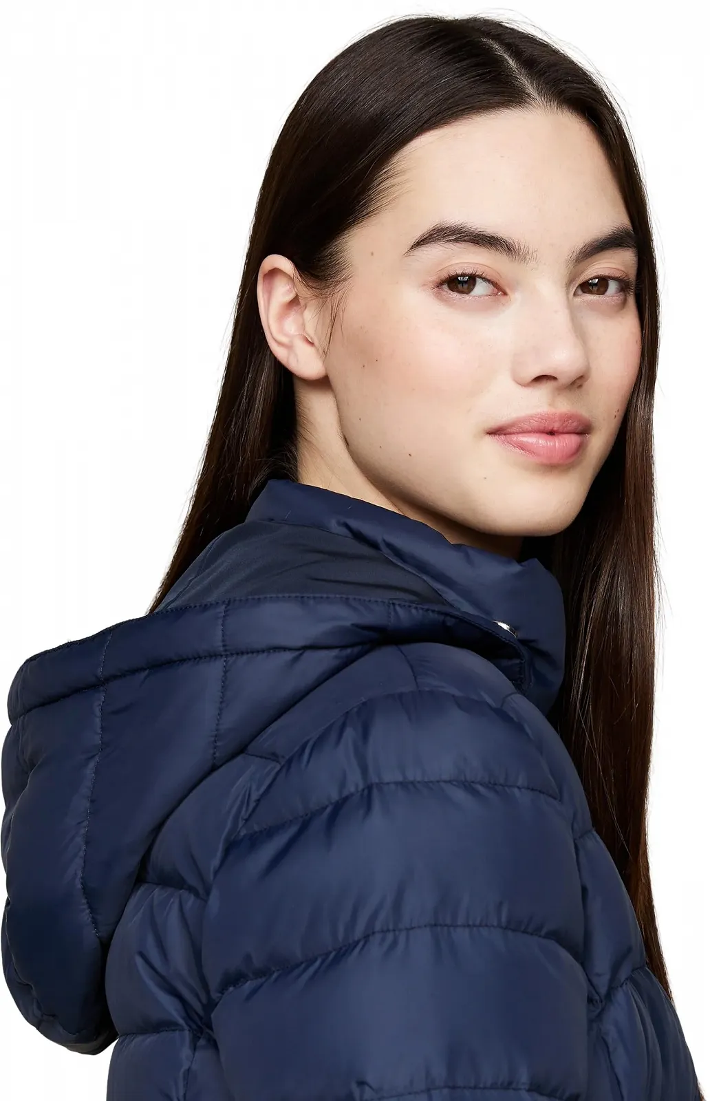 Пуховик Tommy Jeans Essential Жіночий З капюшоном зі штучним хутром, фото №3 Пуховик Tommy Jeans Essential Жіночий З капюшоном зі штучним хутром, фото №3