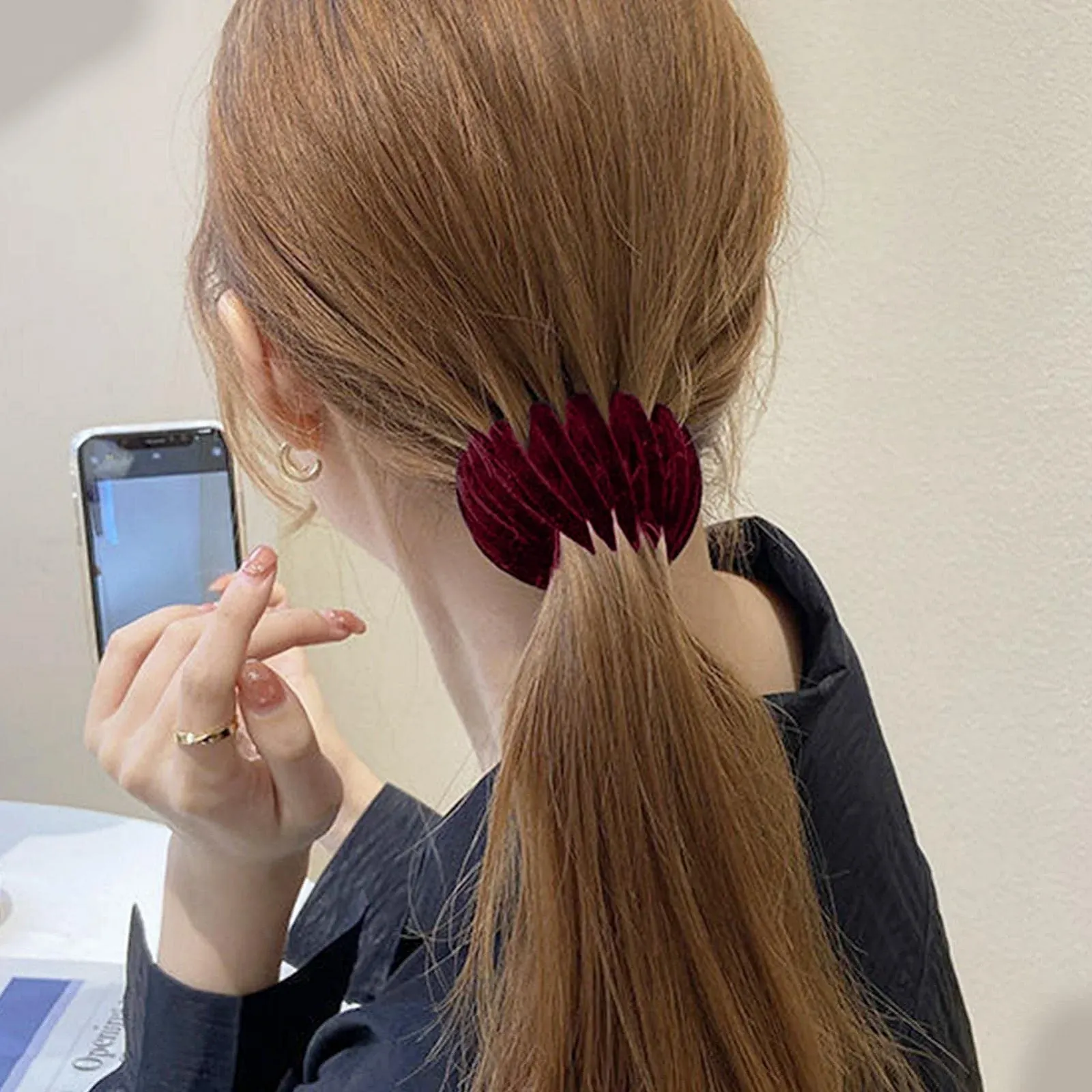 Заколка для волос Nest Бархатные эластичные заколки для волос Magic Nest Три ряда аксессуаров для укладки, фото №3 Заколка для волос Nest Бархатные эластичные заколки для волос Magic Nest Три ряда аксессуаров для укладки, фото №3