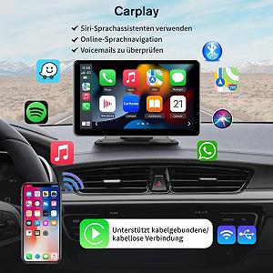 Автомагнітола AWESAFE / 9" / Сенсорна / Apple CarPlay / Android Auto / Bluetooth / USB / AUX / SD slot synthetic.ua - Фото 1