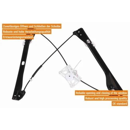 Склопідйомник VAICO V10-7604 AUDI SEAT SKODA VW VAG, фото №3