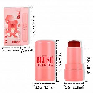 Блиск NAOLVE Milk Jelly Stick Milk Makeup Cooling Water Jelly Tint Lip And Cheek Stain Long Lasting Moisturising synthetic.ua - Фото 1