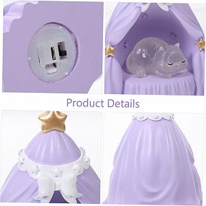 Лампа HOMSFOU Night Light нічна кішка synthetic.ua - Фото 1