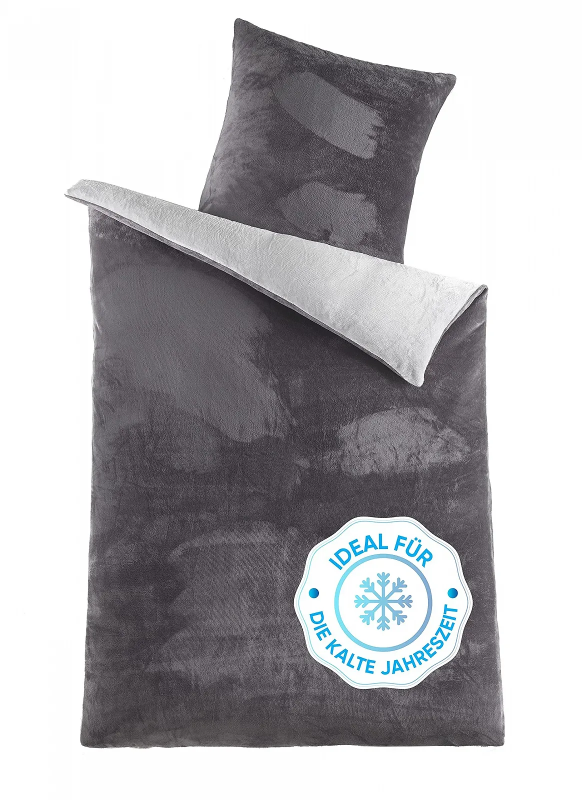 Постільна білизна Kuscheli, зимовий плюш, 135 x 200 см, двостороння, підодіяльник, наволочка, фото №1 Постільна білизна Kuscheli, зимовий плюш, 135 x 200 см, двостороння, підодіяльник, наволочка, фото №1