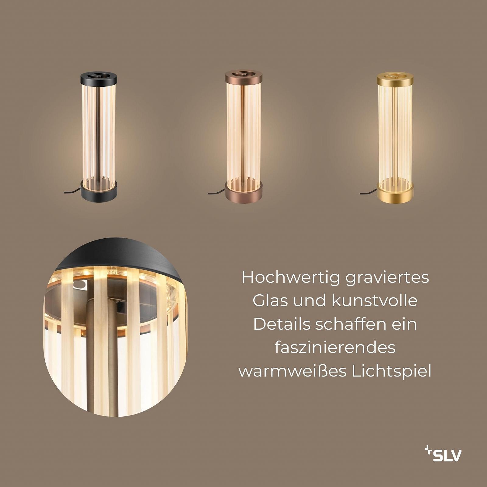 Настільна лампа SLV QUIMERA BRONZE Glass LED Бронза, фото №4